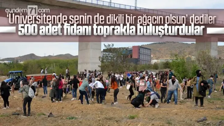 Kırıkkale Üniversitesi’nin 30.Yılı Anısına 500 Karaçam Fidanı Dikildi