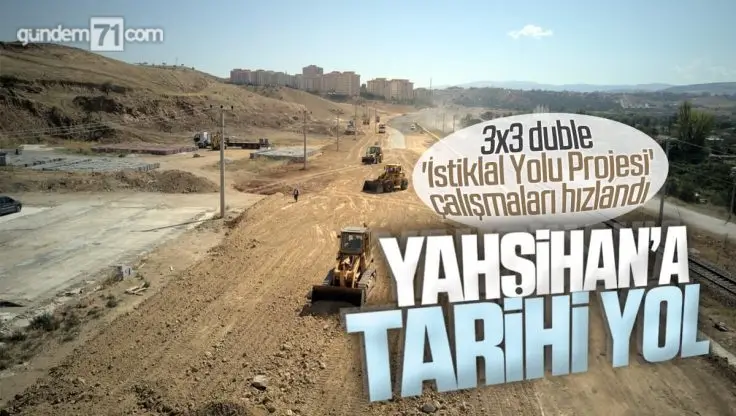 Yahşihan ‘İstiklal Yolu Projesi’ Çalışmaları Hızlandı