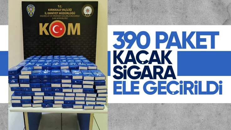 Kırıkkale’de Kaçak Sigara Operasyonu: 390 Paket Ele Geçirildi