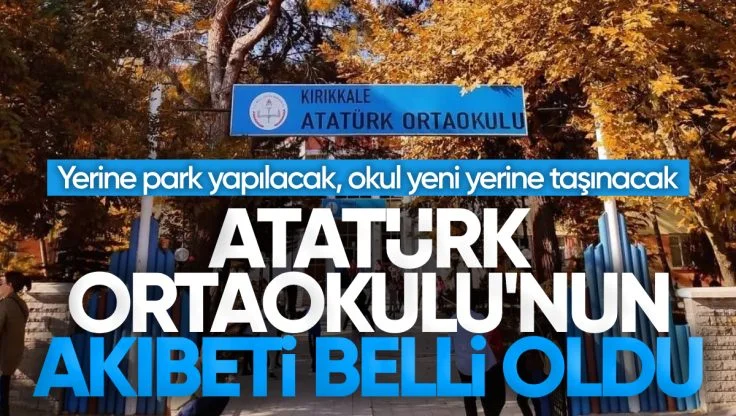 Kırıkkale Atatürk Ortaokulu’nun Arazisi Park Olacak
