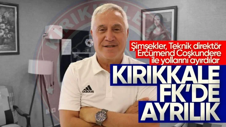 Kırıkkale FK, Teknik Direktör Ercümend Coşkundere İle Yollarını Ayırdı