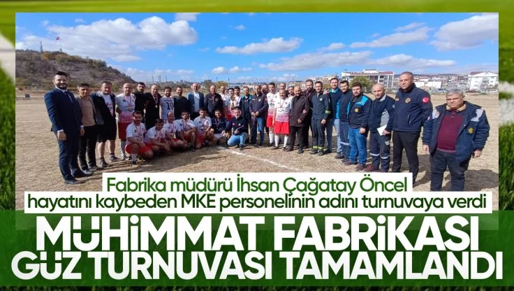 MKE Mühimmat Fabrikası Güz Turnuvası Tamamlandı