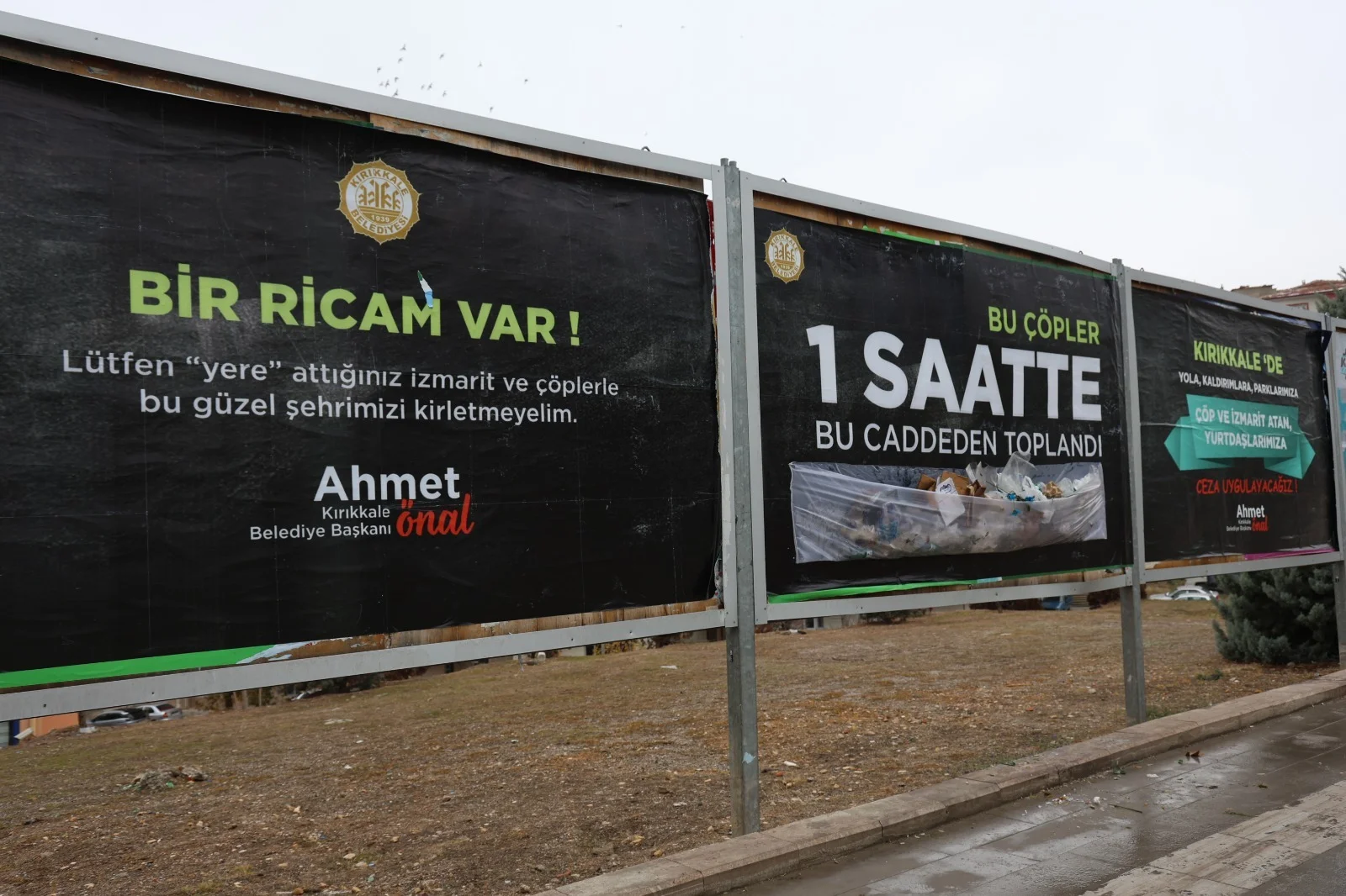 IMG-20241127-WA0022 Kırıkkale'de Farkındalık İçin Çöpler Billboarda Asıldı