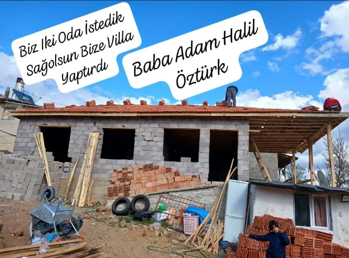 halil-ozturk-ev-3 Halil Öztürk'ten Türkiye'ye İnsanlık Dersi: Oy Vermeyen Köye Ev Yaptırdı!